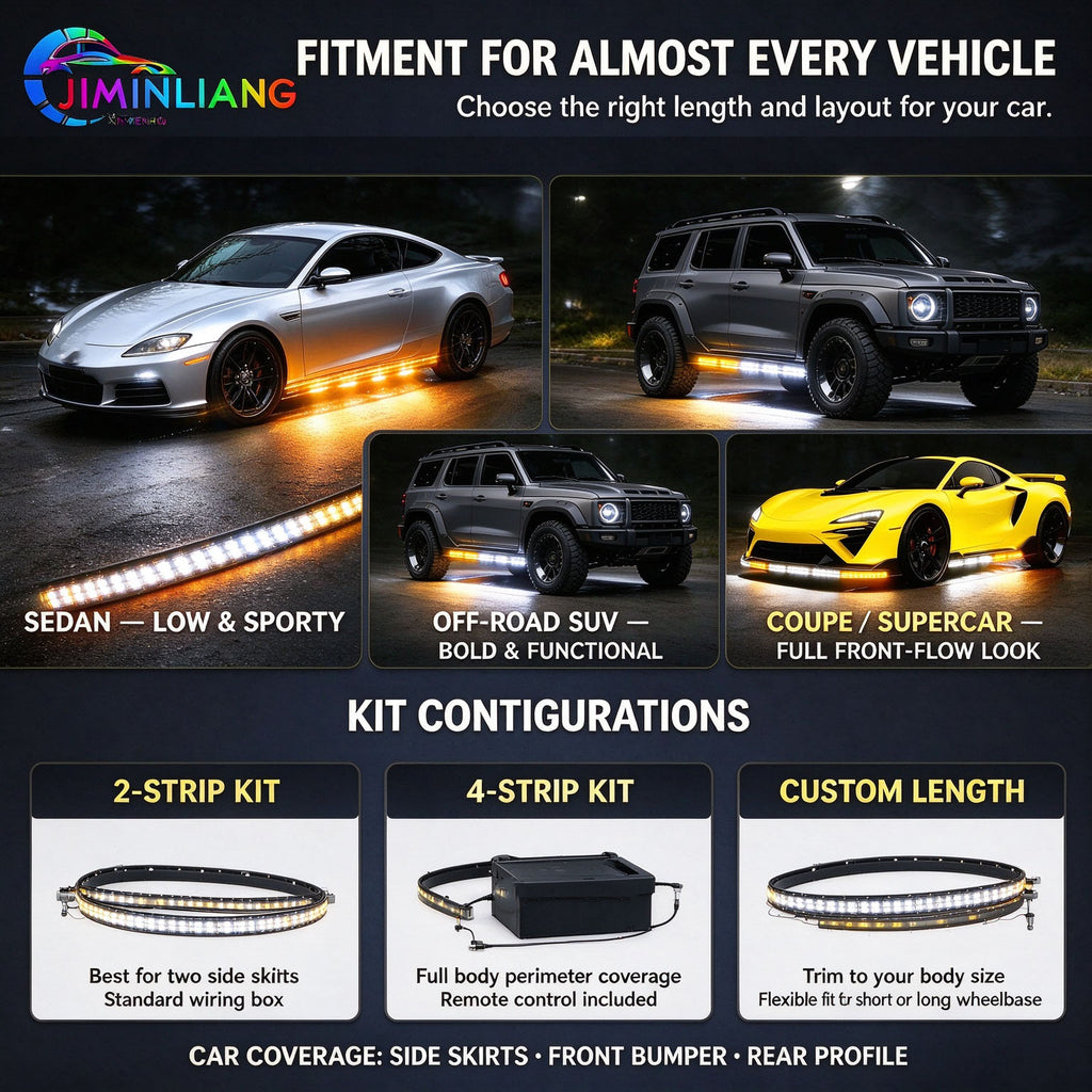 LED Side Step Light, Running Board Light, Amber White Sequential LED Running Board Side Step Lights for Pickup , Pickup Truck, for Pickup SUV, Jeep, F150, Waterproof, Remote Control，Offroad Truck , Amber White Sequential Running Board Lights,