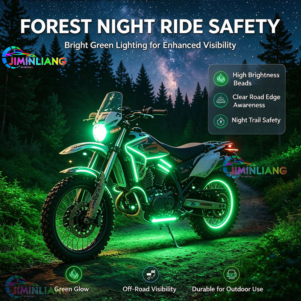 Motorcycle RGB LED light strip, APP + infrared remote control, IP67 waterproof neon LED lighting kit, cruising vehicle, 12V motorcycle atmosphere lighting set, multi-mode flowing decorative light, suitable for Harley off-road motorcycles and scooters